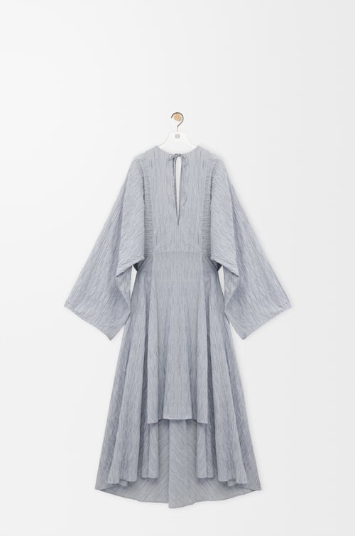 LOEWE Kaftan in cotton blend Blue/White