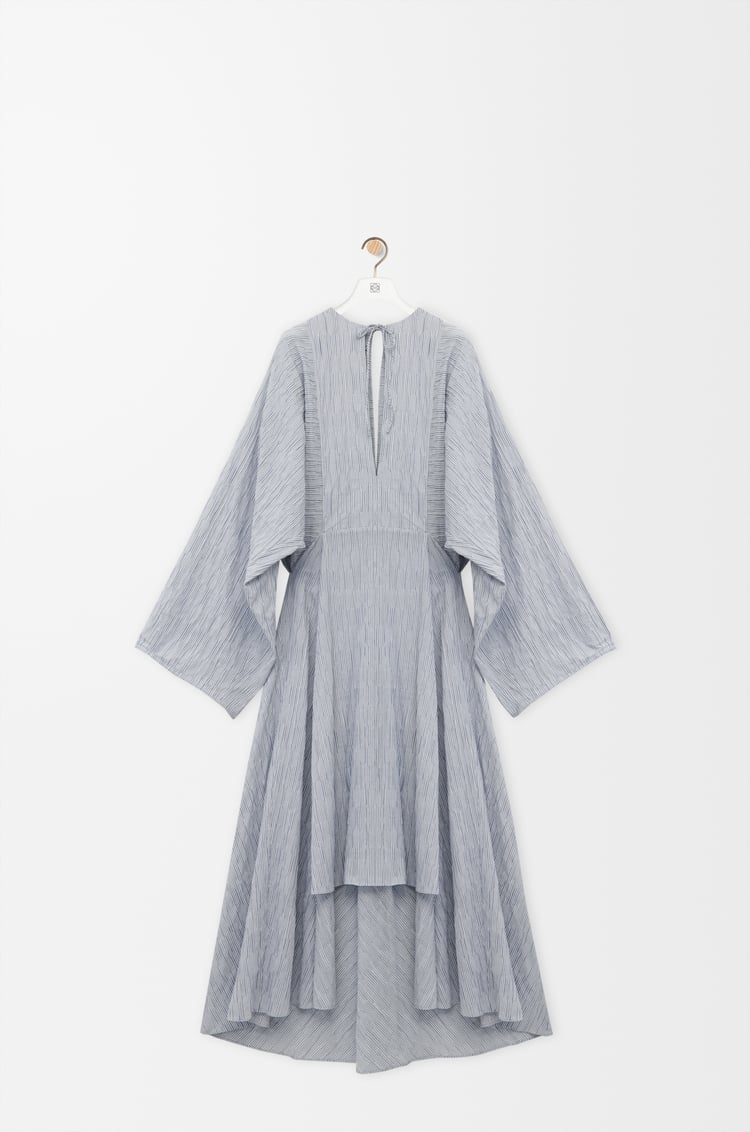 LOEWE Kaftan in cotton blend Blue/White