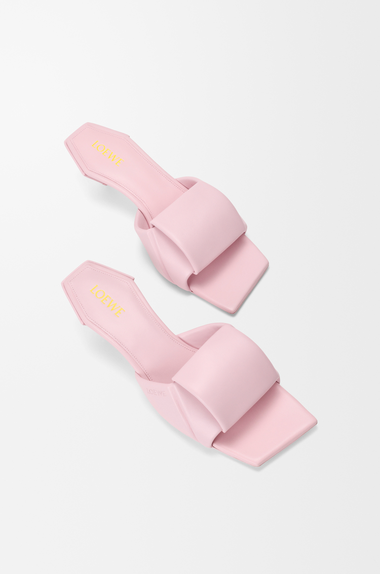 LOEWE Sandalia Origami en piel de cordero Rosa Cristal
