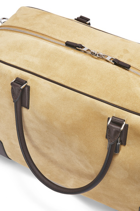 LOEWE Amazona 44 bag in suede and calfskin Gold/Chocolate Brown plp_rd