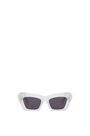 LOEWE Gafas de sol cat-eye en acetato Blanco Hielo