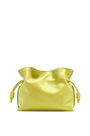LOEWE Flamenco clutch in nappa calfskin Lime Yellow