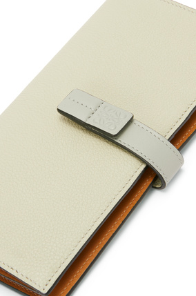 LOEWE Large vertical wallet in grained calfskin Marble Green/Ash Grey plp_rd
