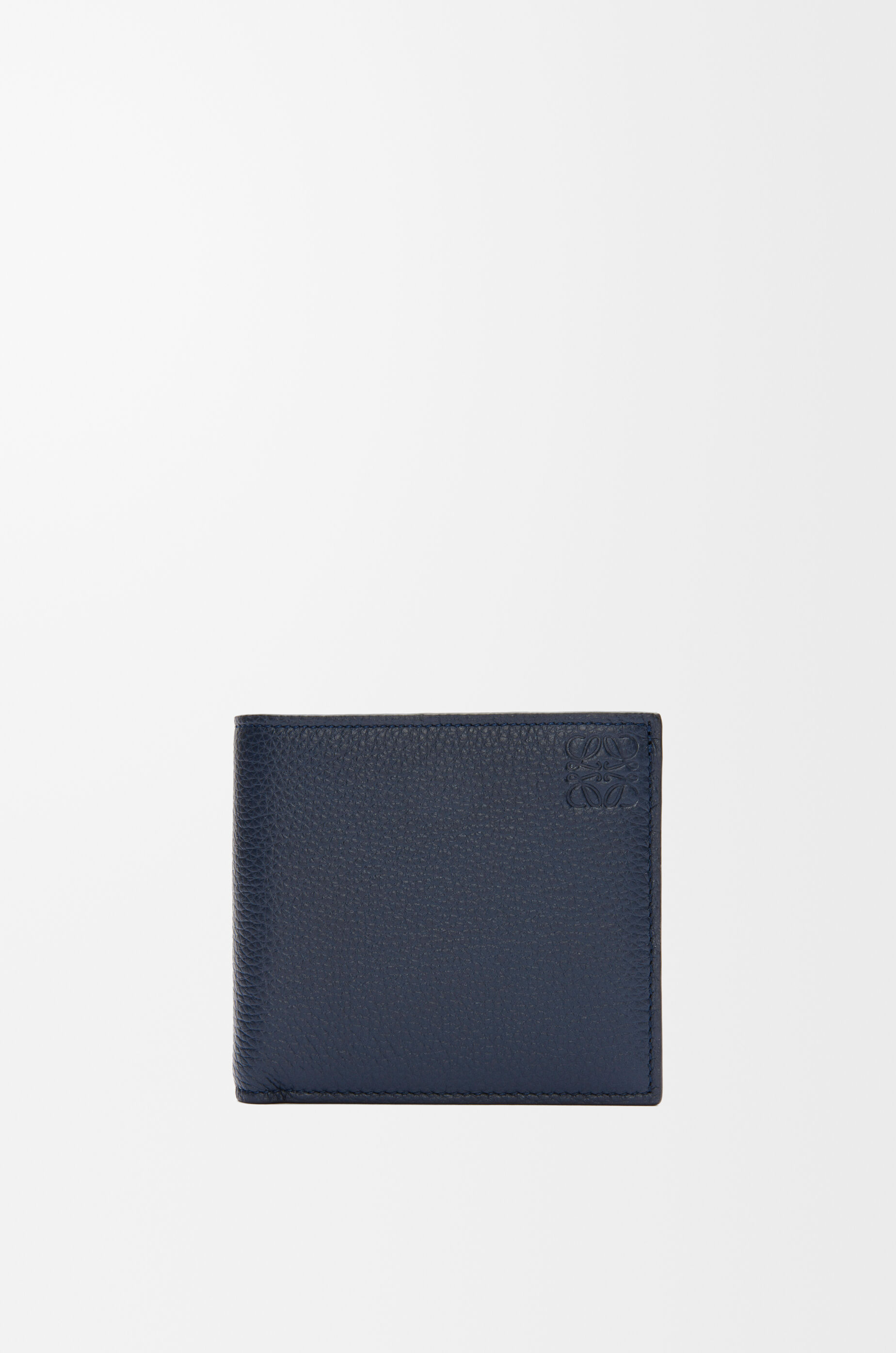 Bifold coin wallet in soft grained calfskin Deep Navy LOEWE