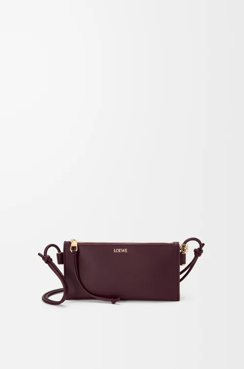 LOEWE Pouch Joya en piel napa de ternera Burdeos Oscuro