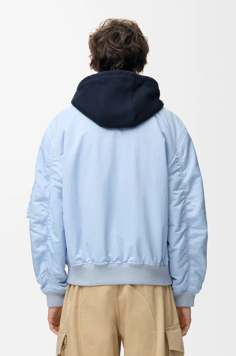 LOEWE Bomber en tissu technique Bleu