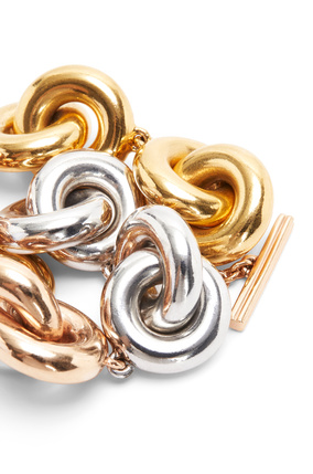 LOEWE Donut link bracelet in sterling silver Silver/Gold/Rose Gold