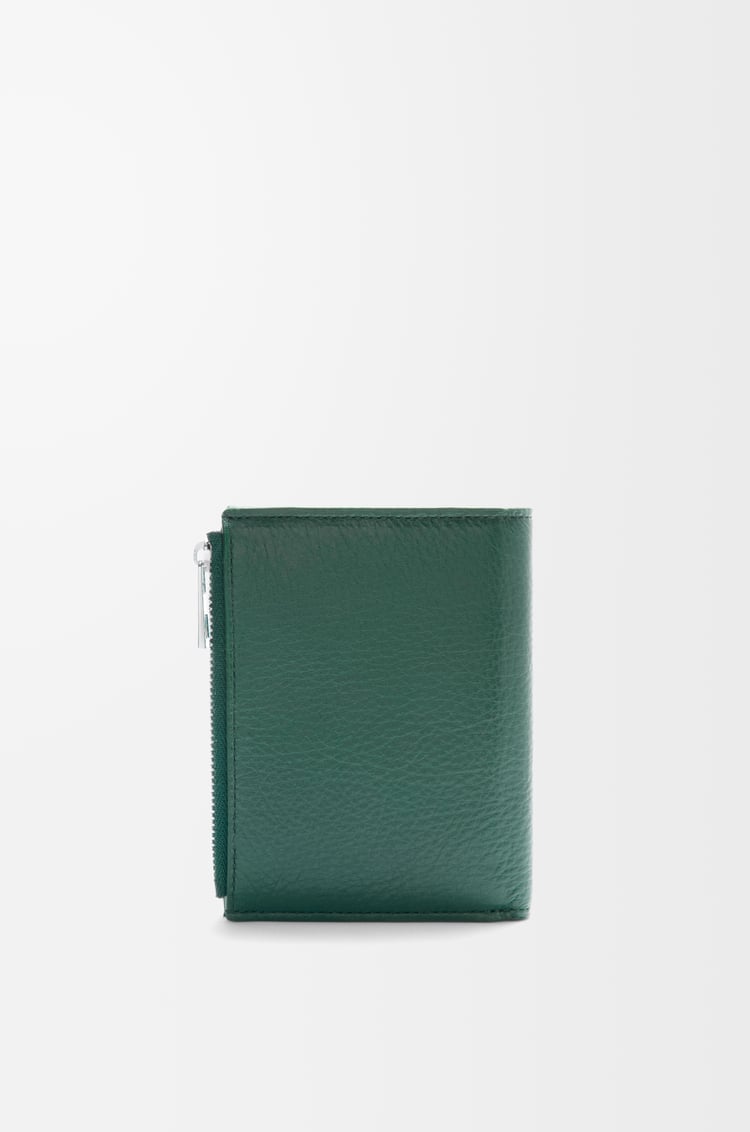 LOEWE Slim compact wallet in deerskin Evergreen