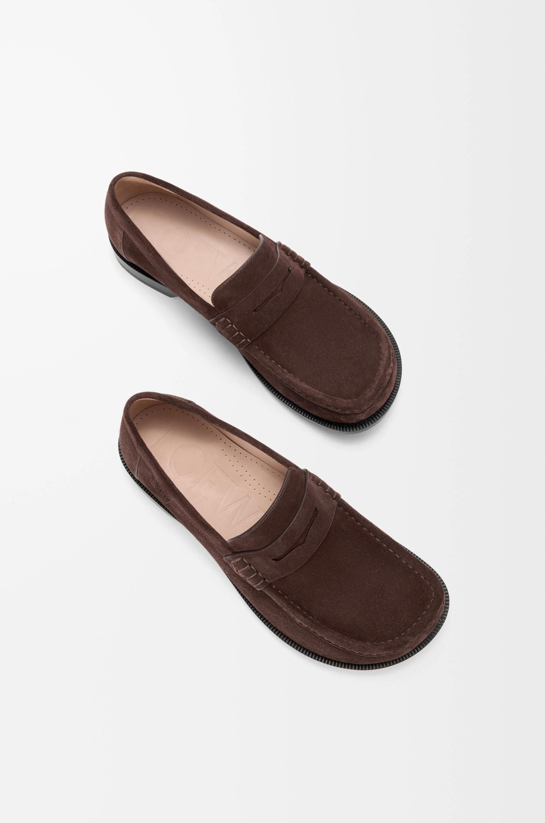 Campo loafer in suede calfskin ブラウン - LOEWE