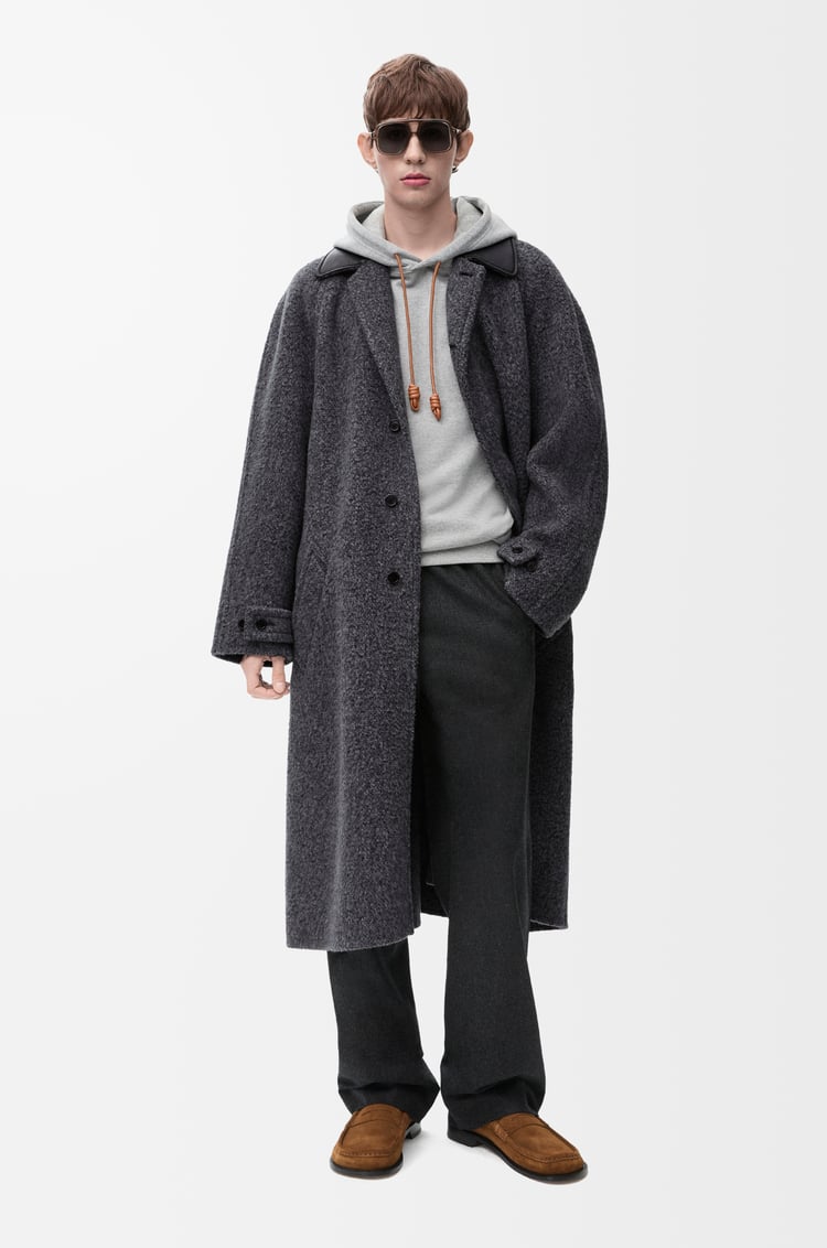 LOEWE 羊毛和羊绒运动裤 混合碳色