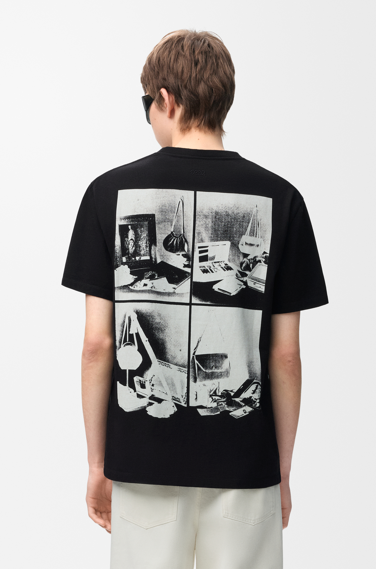 LOEWE Relaxed fit T-shirt in cotton Black/White