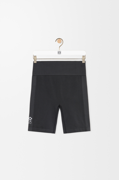 LOEWE Seamless shorts in technical jersey Black