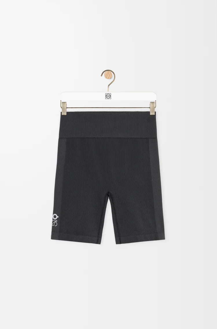 LOEWE Seamless shorts in technical jersey Black