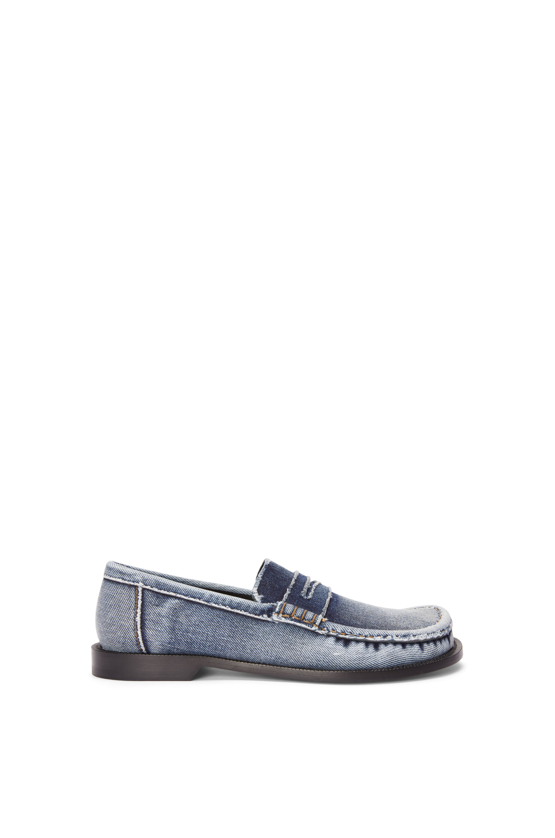 Denim loafer shoes top