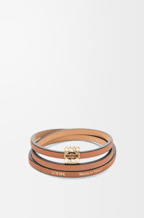 LOEWE Brazalete en piel de ternera Marrón Claro plp_rd
