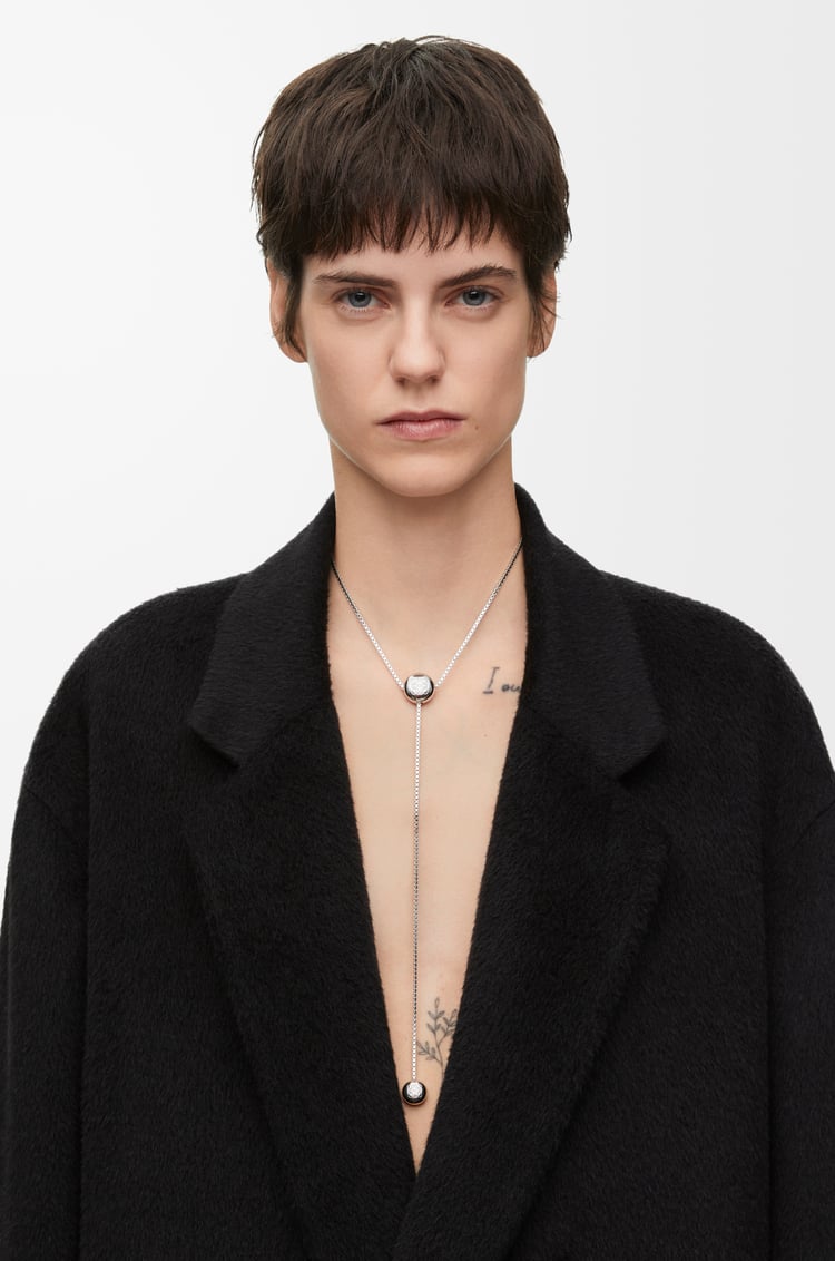 LOEWE Anagram Pebble necklace in sterling silver Silver