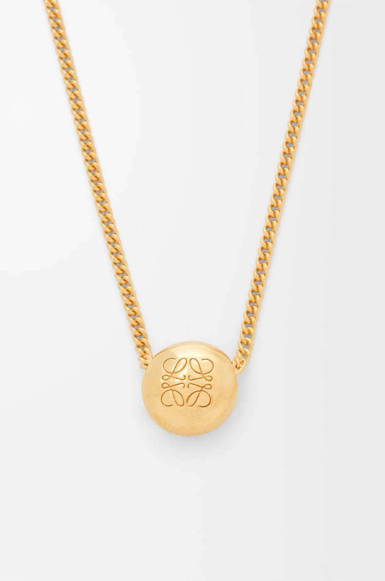 LOEWE Collar Anagram Pebble Dorado