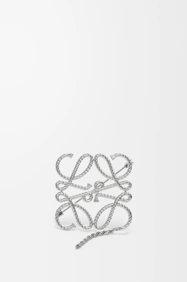 LOEWE Broche Anagram Plata