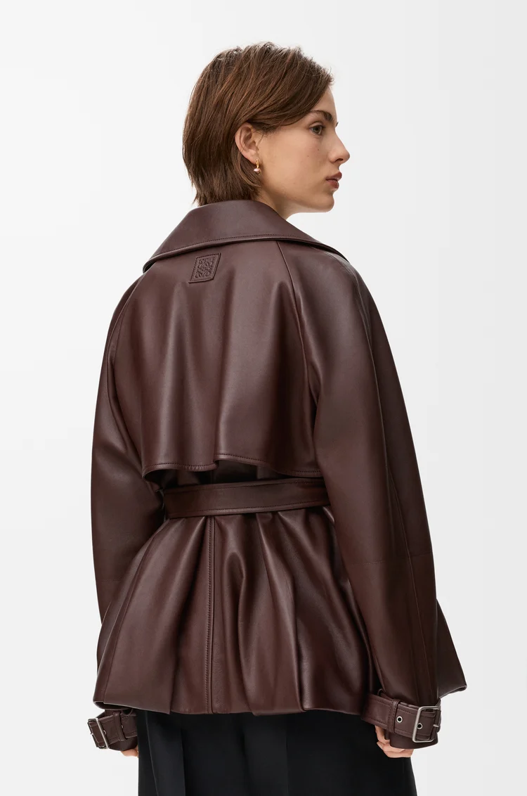 LOEWE Jacket in nappa lambskin Brown
