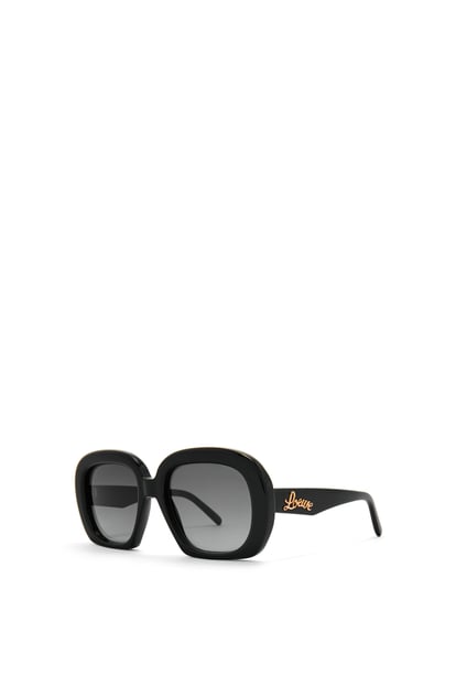 LOEWE Gafas de sol cuadradas en acetato Negro plp_rd