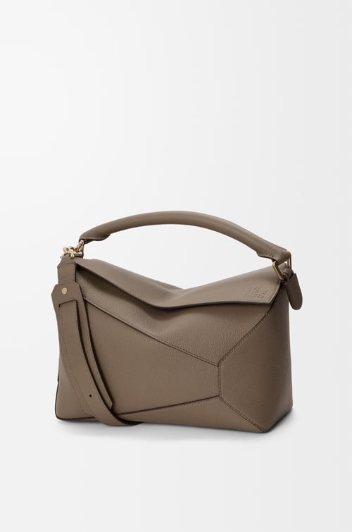 LOEWE パズルエッジ バッグ ミディアム（ソフトグレインカーフ） トープ