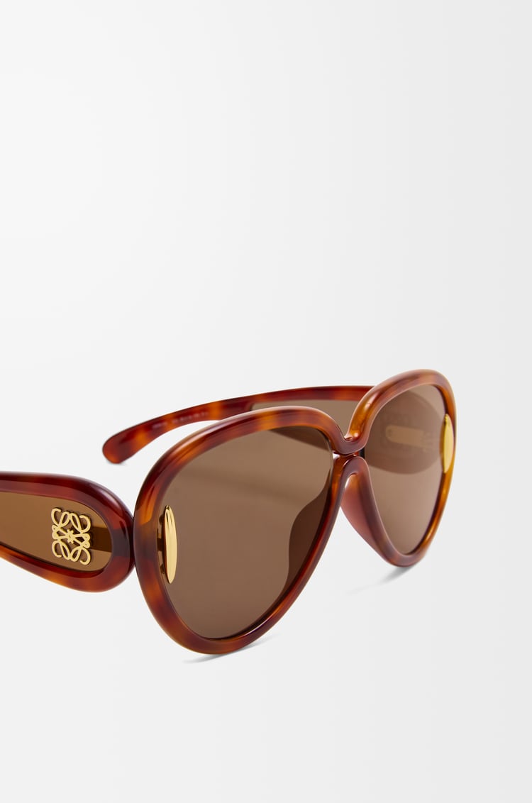 LOEWE Pilot Mask sunglasses Dark Havana