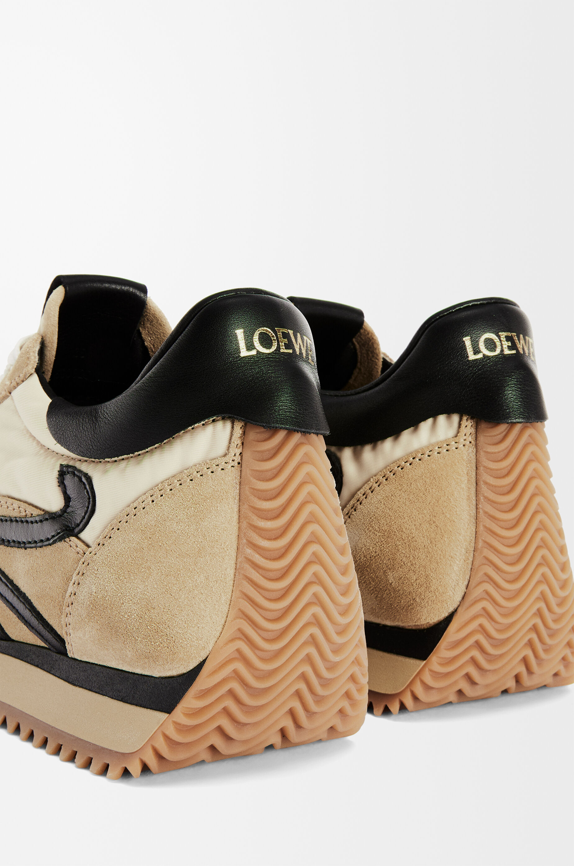 Flow Runner in nylon and suede Gold - LOEWE