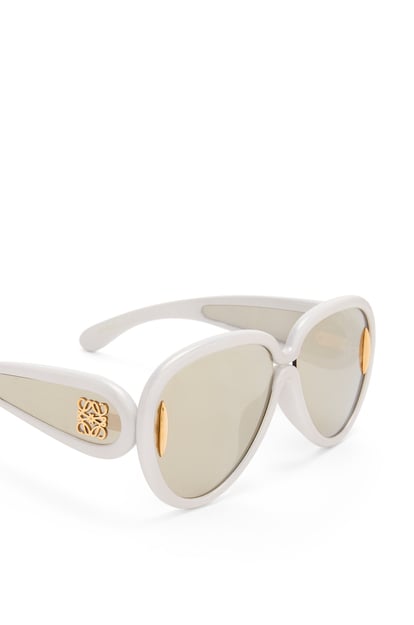 LOEWE Pilot Mask sunglasses in nylon White Holographic plp_rd