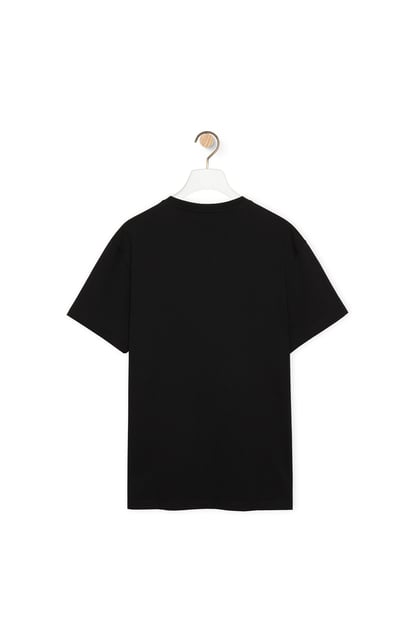 LOEWE Camiseta Anagram pixelada de corte holgado en algodón Negro plp_rd