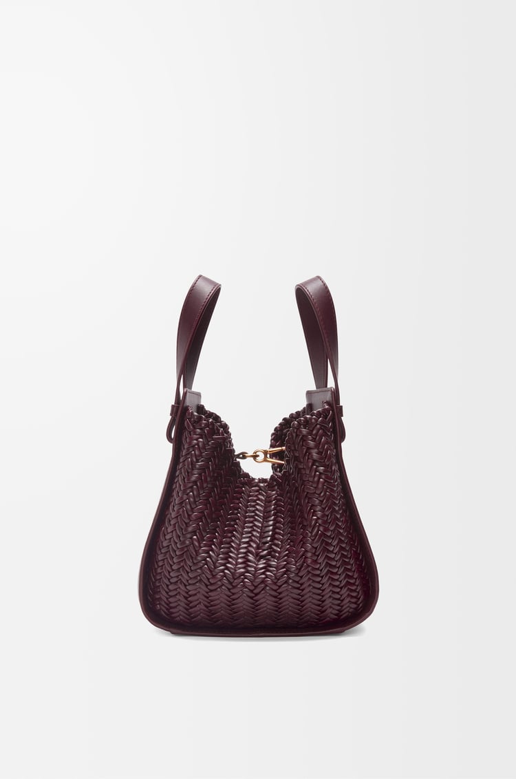 LOEWE Compact Hammock bag in calfskin Dark Burgundy