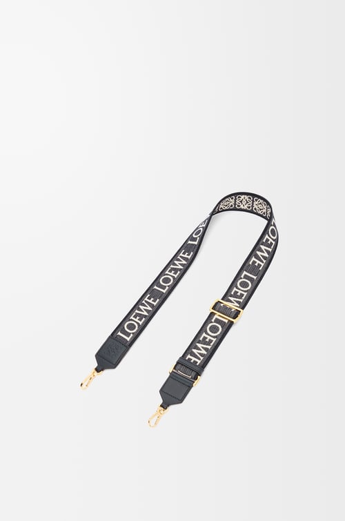 LOEWE アナグラム ストラップ（ジャカード&カーフ） ディープネイビー