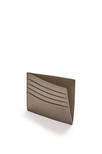 LOEWE Open plain cardholder in shiny calfskin Dark Khaki Green/Khaki Green plp_rd