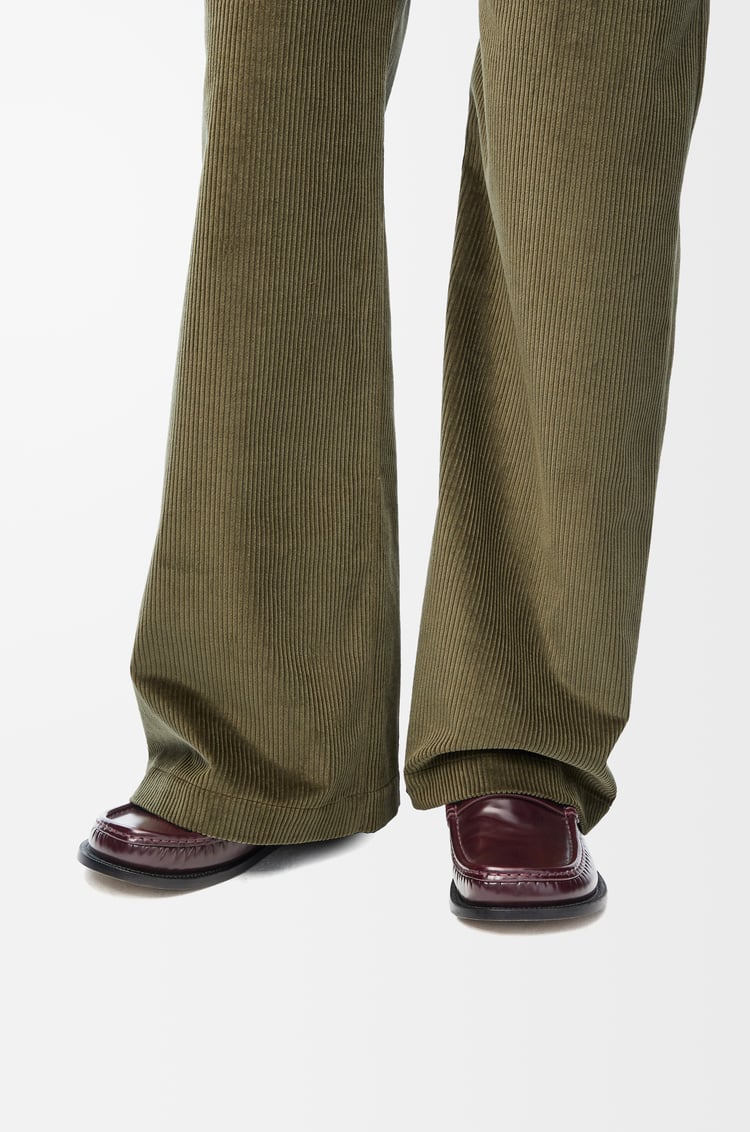 LOEWE Campo loafer in brushed calfskin Burgundy