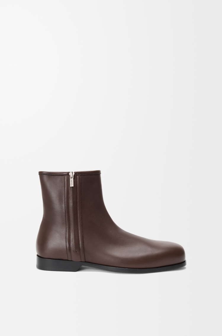 LOEWE Botín Bobine en piel de ternera lisa Cacao