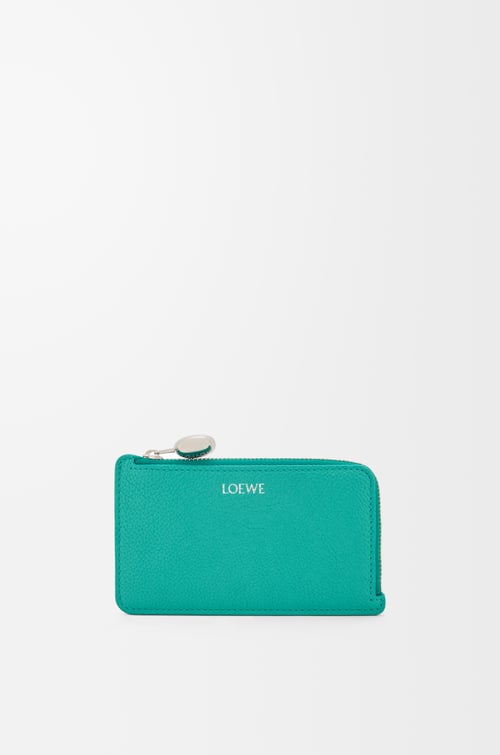 LOEWE ペブル コインカードホルダー（ペブルグレインカーフ） アクアマリン