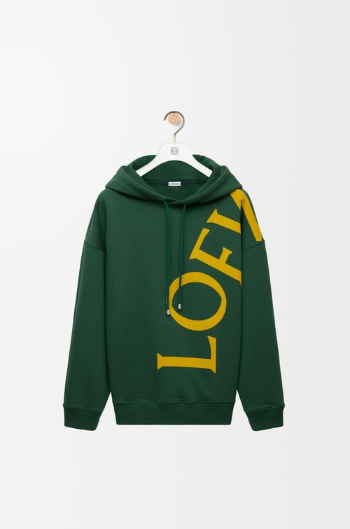 LOEWE リラックスフィット フーディー（コットン） ダークグリーン plp_rd