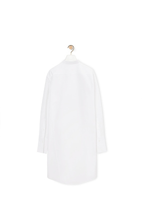 LOEWE Pleated shirt dress in cotton Optic White plp_rd