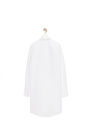 LOEWE Pleated shirt dress in cotton Optic White pdp_rd