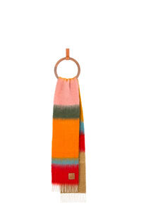 LOEWE Stripes scarf in mohair Pink/Orange pdp_rd