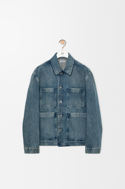 LOEWE Workwear jacket in denim Denim Blue