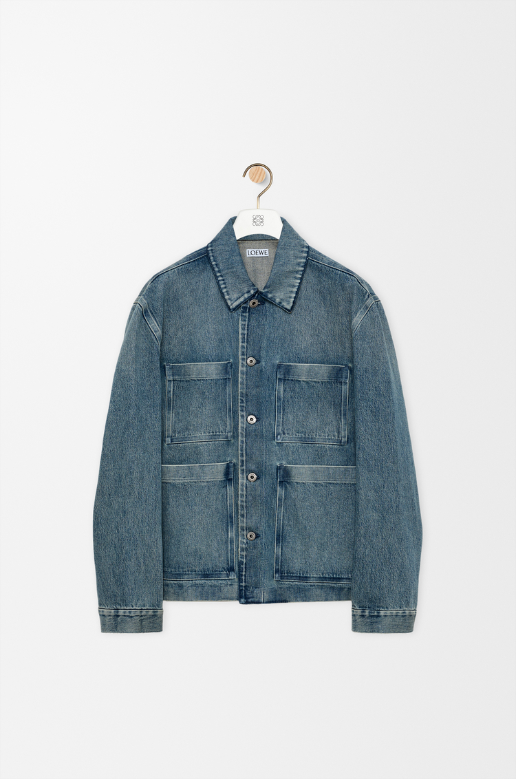 LOEWE Workwear jacket in denim Denim Blue