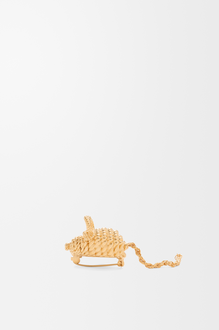 LOEWE Broche Mouse Dorado