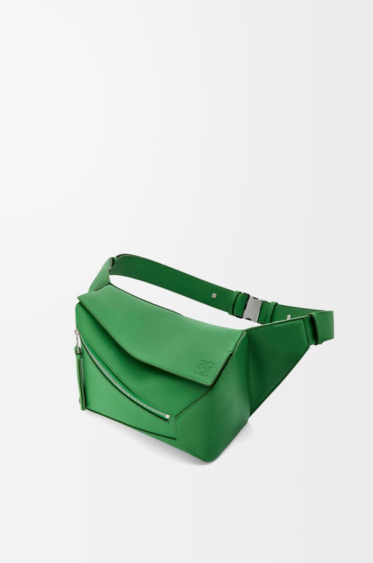 LOEWE Small Puzzle bumbag in classic calfskin Tropical Green
