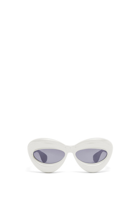 LOEWE Inflated cateye sunglasses in nylon Grey