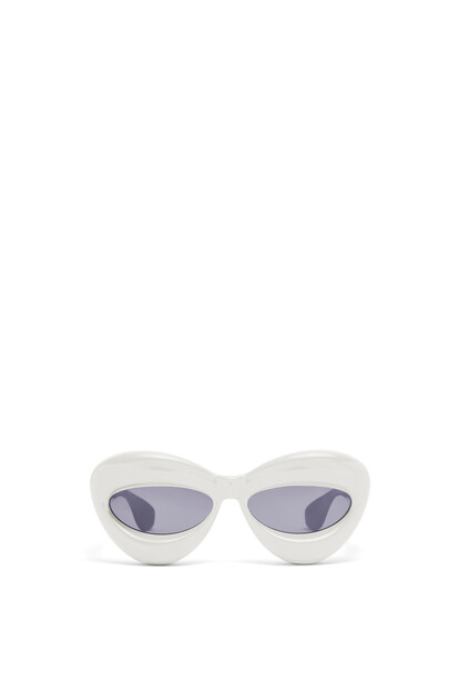 LOEWE Inflated cateye sunglasses in nylon Grey plp_rd