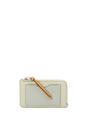 LOEWE Coin cardholder in soft grained calfskin Marble Green/Ash Grey plp_rd