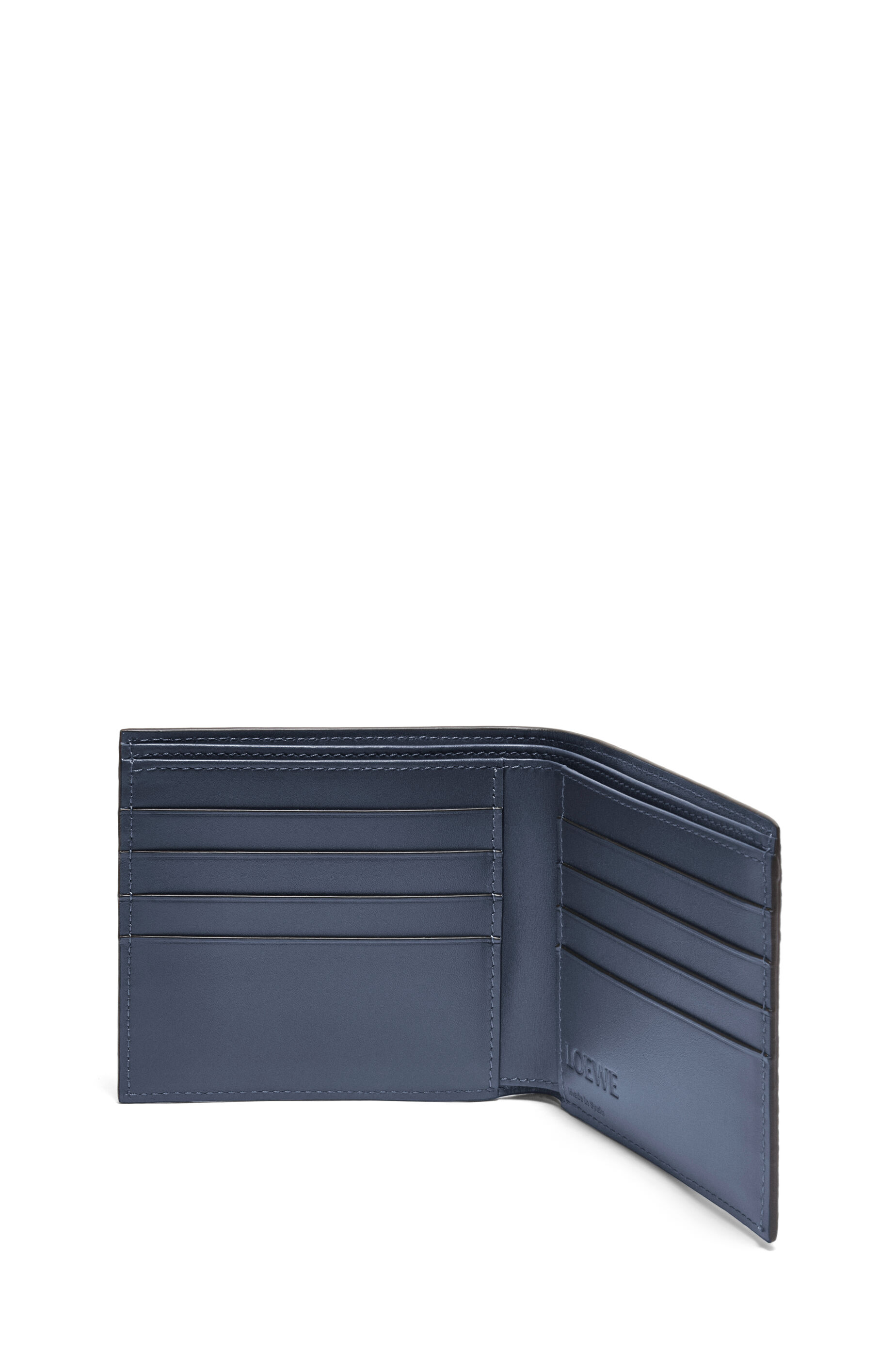 LOEWE ロエベ バイフォールド コインウォレット オニキスブルー