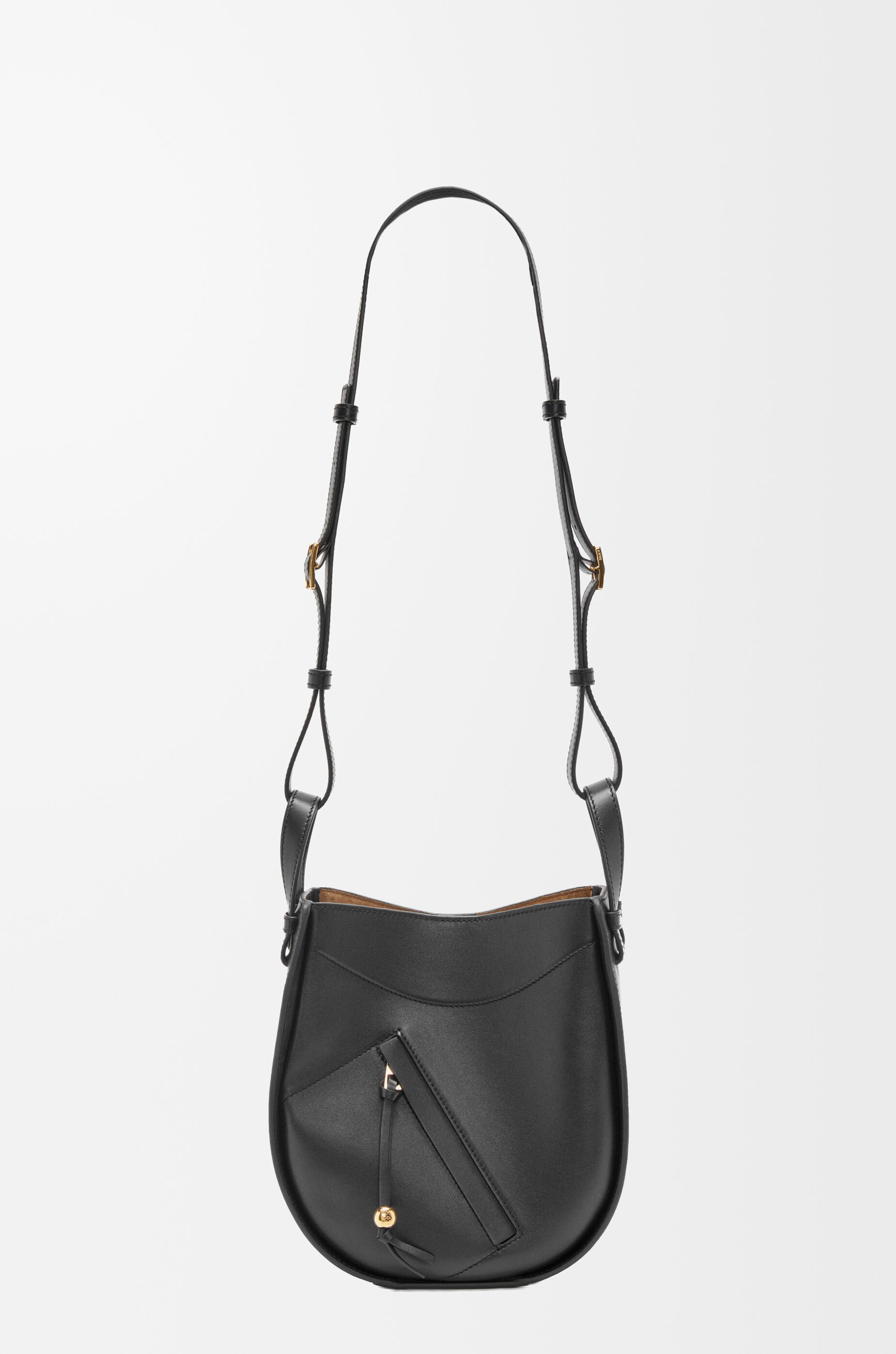 Hammock Slice bag in shiny calfskin Black - LOEWE