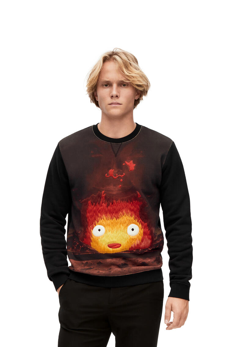 LOEWE Calcifer sweatshirt in cotton Black/Multicolor