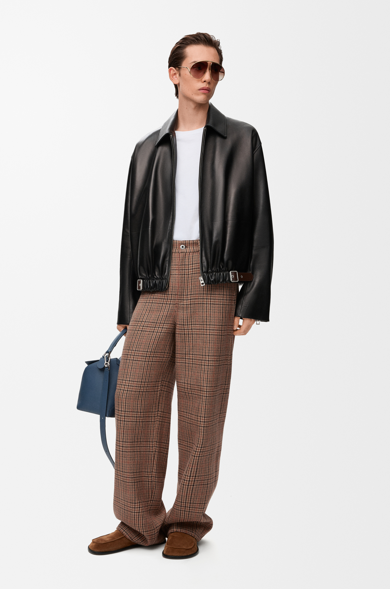 LOEWE バレル トラウザーズ（ウール） ベージュ/マルチカラー